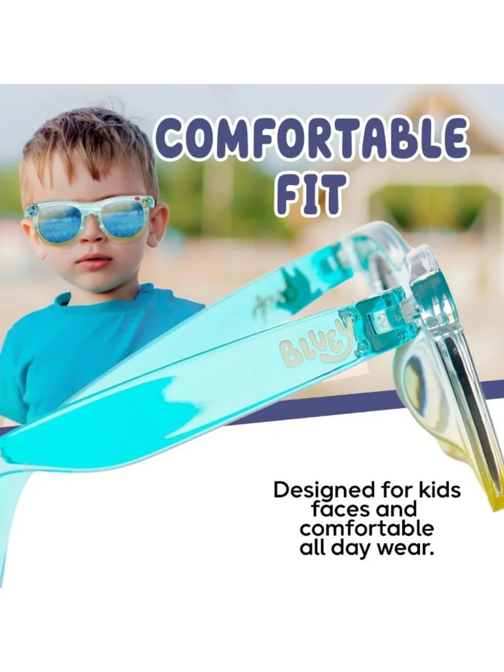 UV-Protective Toddler Sunglasses with Soft Case - Cute & Comfortable Kids'